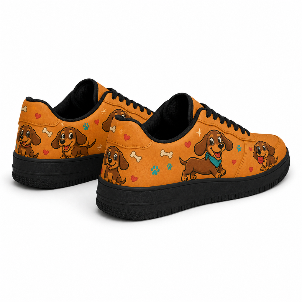 Dachshund dog flat shoes