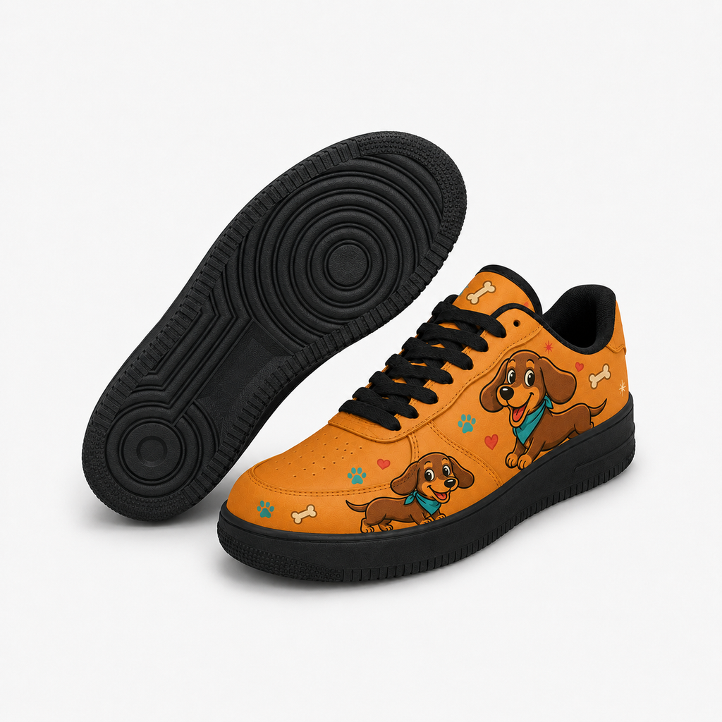 Dachshund dog flat shoes