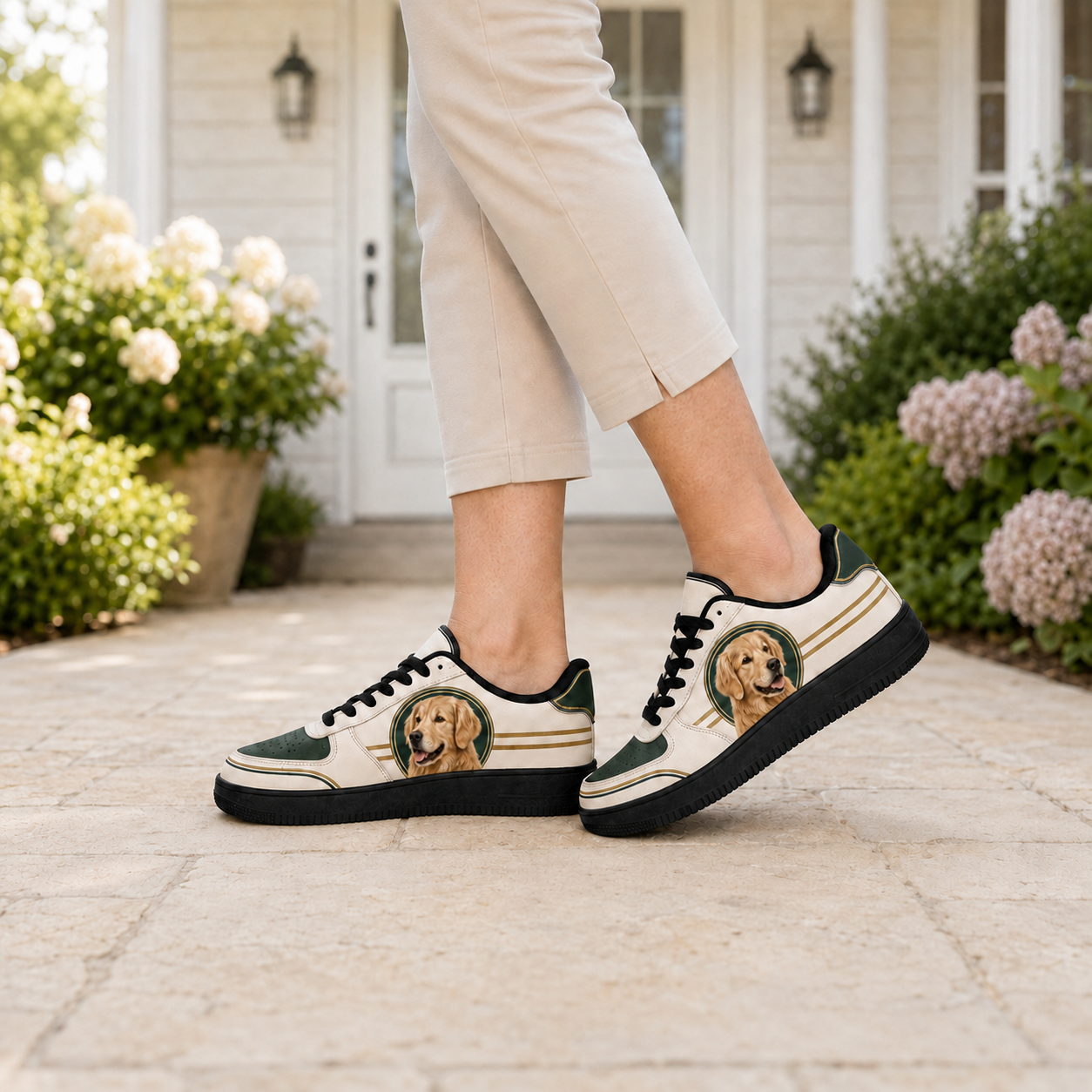 Golden Retriever Mom Collegiate Sneakers